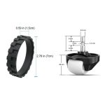 JUNSUNMAY Ersatzrad-Lenkrollenreifen für iRobot-Staubsauger aller Serien – Bild 3