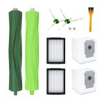 JUNSUNMAY 9 Stück für iRobot E5 / E6 Ersatz-Rollenbürsten, Seitenbürsten, saubere Filter, Staubsaugerbeutel