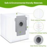 JUNSUNMAY 9 Stück für iRobot E5 / E6 Ersatz-Rollenbürsten, Seitenbürsten, saubere Filter, Staubsaugerbeutel – Bild 3