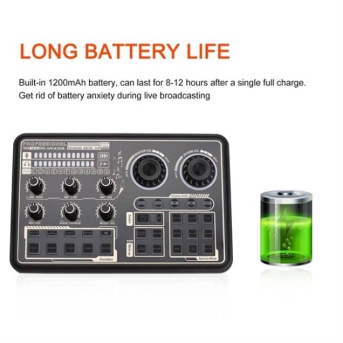 SK600 Multifunktionale Live-Soundkarte, professioneller Audio-Mixer – Bild 4