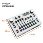 X7 48V Live Broadcast Audio Mixer Professionelle Mikrofon Live Soundkarte – Bild 2
