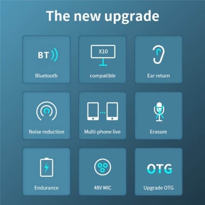 X7 48V Live Broadcast Audio Mixer Professionelle Mikrofon Live Soundkarte – Bild 6