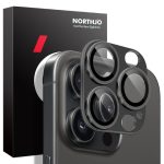 NORTHJO Matte Kameraobjektivschutzfolie aus gehärtetem Glas für die hintere Linse, For iPhone 15 Pro / 15 Pro Max