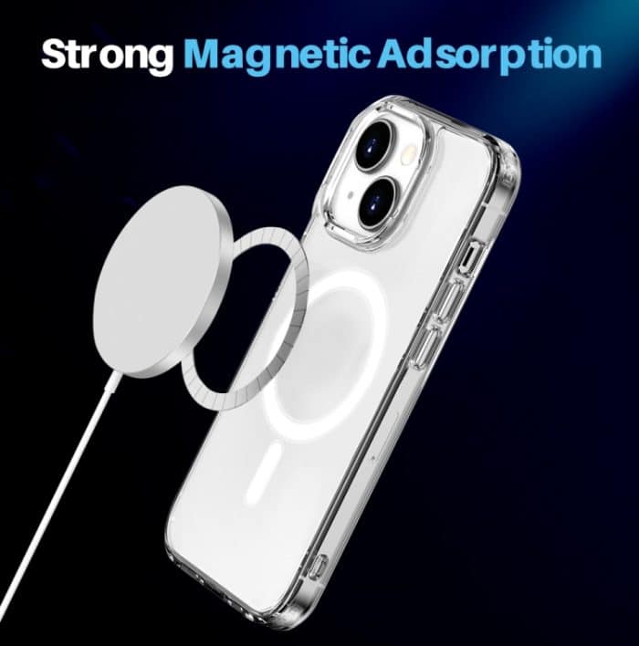 NORTHJO 5-in-1 Magsafe Clear Phone Case mit 2 Stück Displayfolie + 2 Stück Rücklinsenfolie, For iPhone 13 – Bild 4