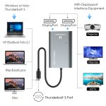 WAVLINK UTA21D DP 4K/5K/8K Video Thunderbolt 3 Typ-C auf Dual DisplayPort Adapter – Bild 6