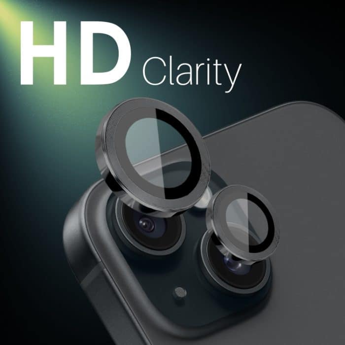 NORTHJO 3 Set 6-tlg. Kameraobjektiv-Schutzhülle Metallringfolie, For iPhone 15 / 15 Plus / 14 / 14 Plus – Bild 5