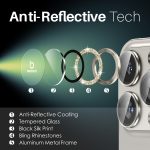 NORTHJO 2 Set 6-teilig Kamera-Objektivschutz Glitzer Metallring Film, For iPhone 15 Pro / 15 Pro Max – Bild 4