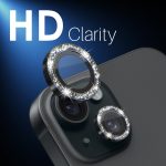 NORTHJO 3er Set 6-teilig Kamera-Objektivschutz Glitzer Metallringfolie, For iPhone 15 / 15 Plus / 14 / 14 Plus – Bild 5