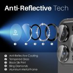 NORTHJO 2 Set 6-teilig Kameraobjektivschutz Diamant Metallringfolie, For iPhone 15 Pro / 15 Pro Max – Bild 4