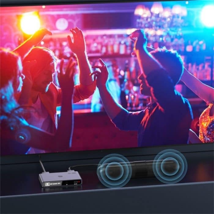 Q301 4K / 60hz HD Video Aluminium Legierung Adapter 3 Eingang 1 Ausgang HDMI Switcher – Bild 6