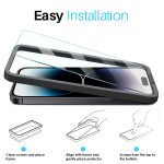 NORTHJO 2 Stück A++ Displayschutzfolie aus gehärtetem Glas mit Installationsrahmen, For iPhone 14 Pro, For iPhone 14 Pro Max – Bild 4