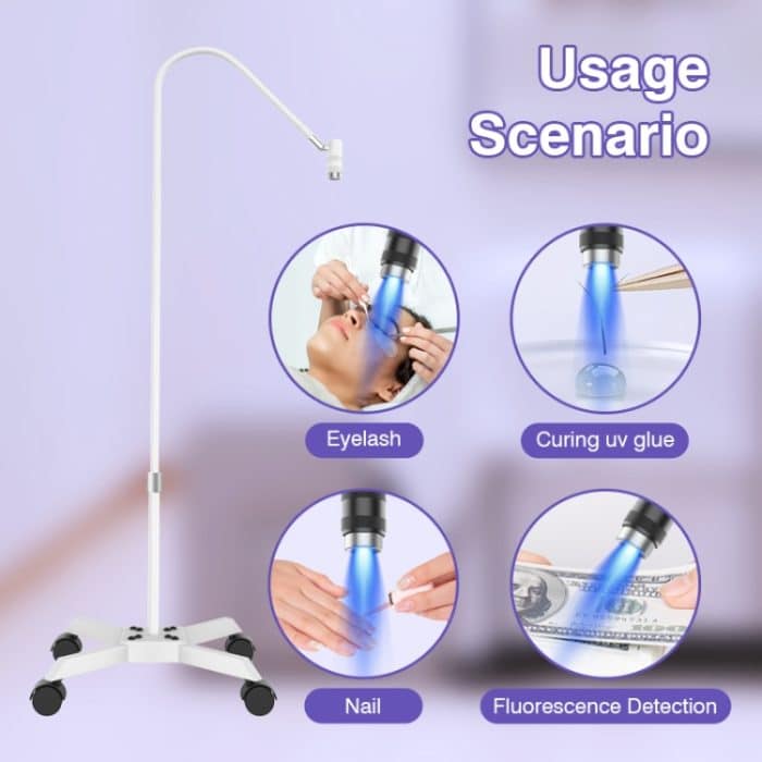 HD-AL20 Schönheits-UV-Lampe aus Aluminiumlegierung für Wimpernverlängerungen, Fußpedalsteuerung – Bild 9