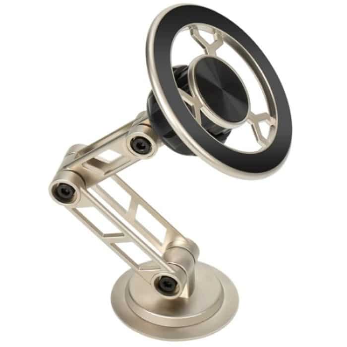 G188 Aluminiumlegierung Verstellbarer Handyständer Auto Armaturenbrett Magnetischer Telefonhalter, G188 Gold, G188 Grey, G188 Silver – Bild 1