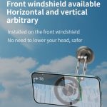 G188 Aluminiumlegierung Verstellbarer Handyständer Auto Armaturenbrett Magnetischer Telefonhalter, G188 Gold, G188 Grey, G188 Silver – Bild 8