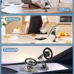 G188 Aluminiumlegierung Verstellbarer Handyständer Auto Armaturenbrett Magnetischer Telefonhalter, G188 Gold, G188 Grey, G188 Silver – Bild 9