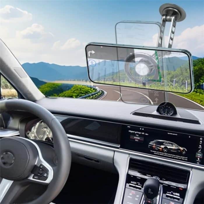 G198 Verstellbarer Roboterarm-Handyständer Auto Armaturenbrett Windschutzscheibe Magnetischer Telefonhalter, G198 Grey, G198 Silver – Bild 5