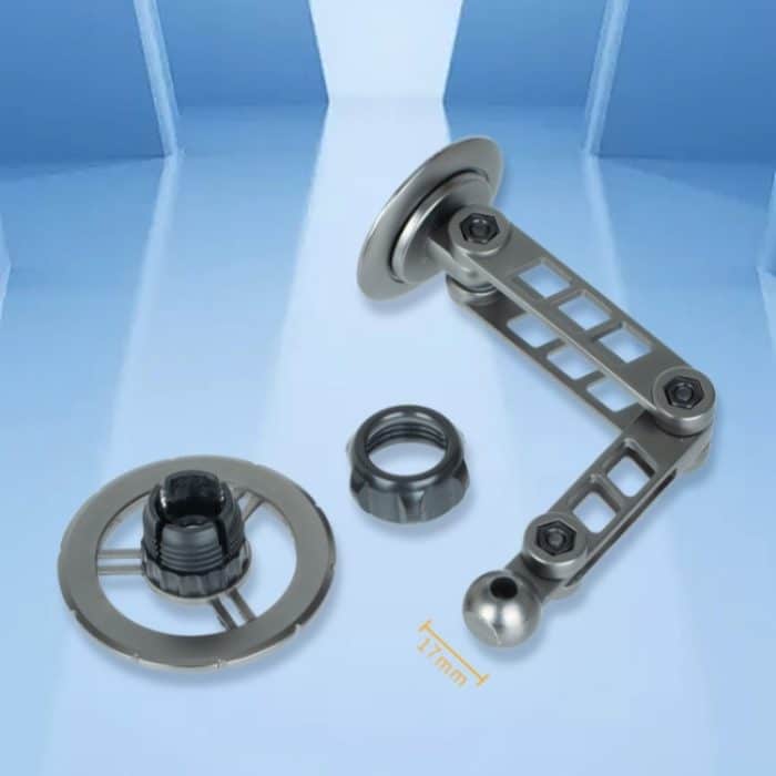 G198 Verstellbarer Roboterarm-Handyständer Auto Armaturenbrett Windschutzscheibe Magnetischer Telefonhalter, G198 Grey, G198 Silver – Bild 8