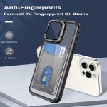 Kartentasche Halter Acryl Hybrid TPU Handyhülle, For iPhone 15, For iPhone 14 Plus, For iPhone 14 – Bild 2