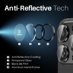 NORTHJO 2 Sets 6-tlg. Kameraobjektiv-Schutzhülle Metallringfolie, For iPhone 16 Pro / Pro Max – Bild 5