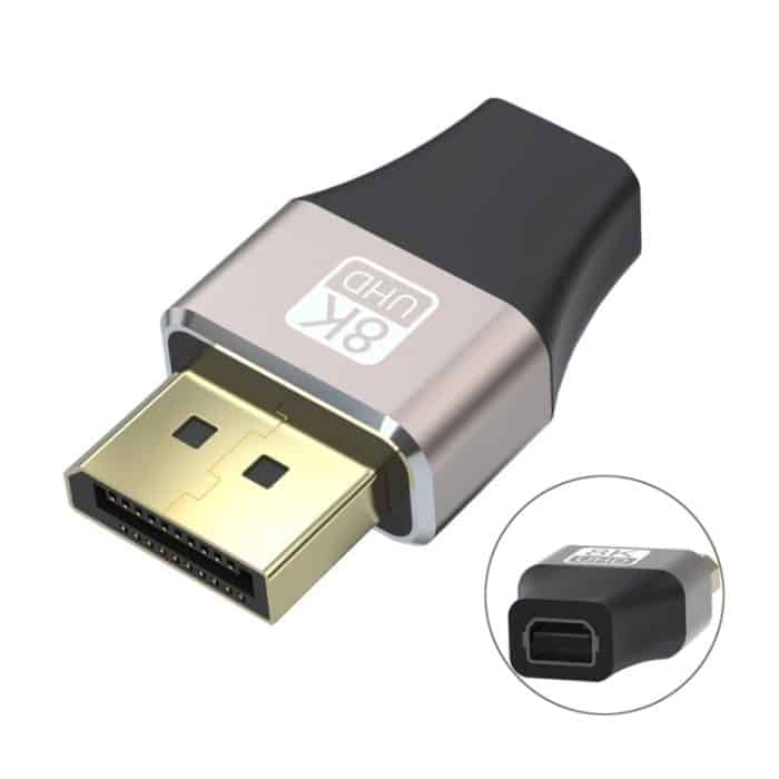 SYA0026516.jpg JUNSUNMAY 8K 60Hz DisplayPort Stecker auf Mini DisplayPort Buchse Adapter DP Konverter – Bild 1