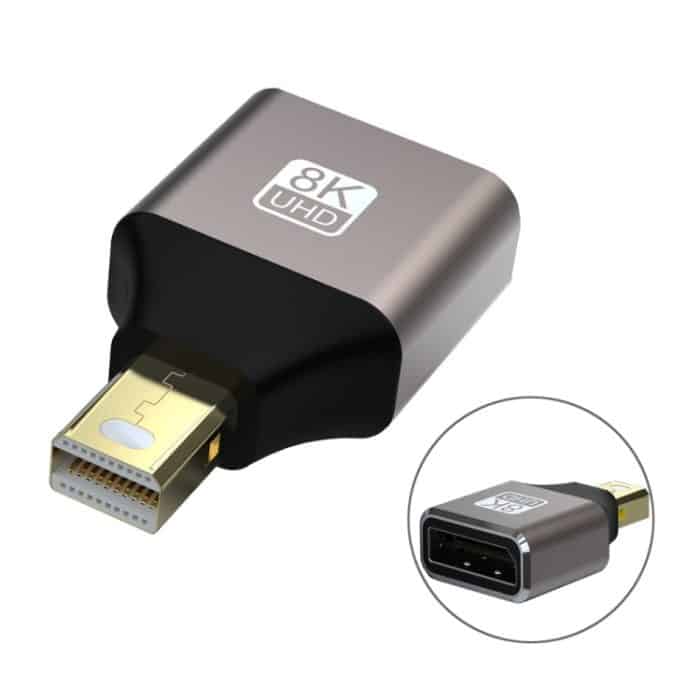 JUNSUNMAY 8K 60Hz Mini-DisplayPort-Stecker auf DisplayPort-Buchse-Adapter DP-Konverter – Bild 1