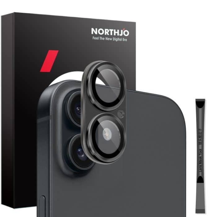 NORTHJO Matte Kamera Objektiv Schutz Gehärtetem Glas Hinten Objektiv Film, For iPhone 16 / 16 Plus – Bild 1