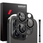 NORTHJO Matte Kamera Objektiv Schutz Gehärtetem Glas Hinten Objektiv Film, For iPhone 16 Pro / 16 Pro Max