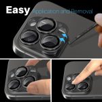 NORTHJO Matte Kamera Objektiv Schutz Gehärtetem Glas Hinten Objektiv Film, For iPhone 16 Pro / 16 Pro Max – Bild 5