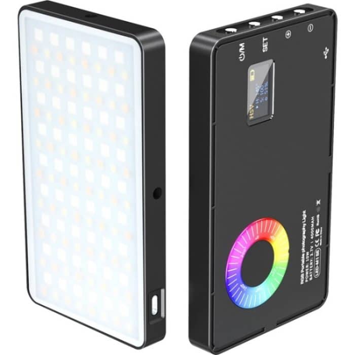 M1SE 12 Effekte RGB Fotografie Lampe 0,96-Zoll-TFT-Bildschirm Tasche Fülllicht – Bild 1