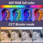 M1SE 12 Effekte RGB Fotografie Lampe 0,96-Zoll-TFT-Bildschirm Tasche Fülllicht – Bild 5