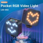 D02 Magnetische Adsorption Tasche RGB Video Lampe Mini LED Fülllicht für Live-Übertragung – Bild 4