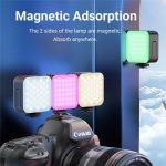 D02 Magnetische Adsorption Tasche RGB Video Lampe Mini LED Fülllicht für Live-Übertragung – Bild 7