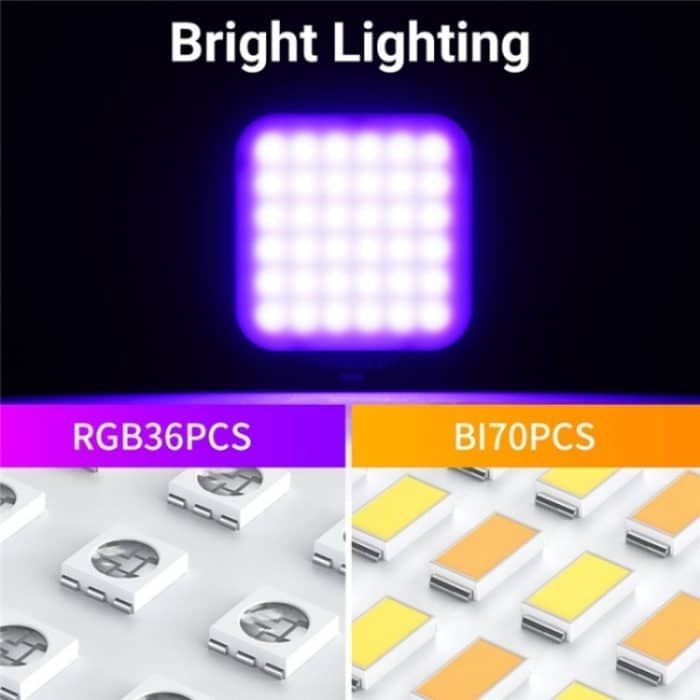 D02 Magnetische Adsorption Tasche RGB Video Lampe Mini LED Fülllicht für Live-Übertragung – Bild 8