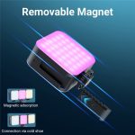 D02 Magnetische Adsorption Tasche RGB Video Lampe Mini LED Fülllicht für Live-Übertragung – Bild 10