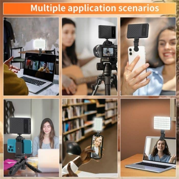 V16R mit OLED-Bildschirm, 24 Effekte, RGB-Licht, Taschenfülllicht für Handy/Tablet/Laptop – Bild 7