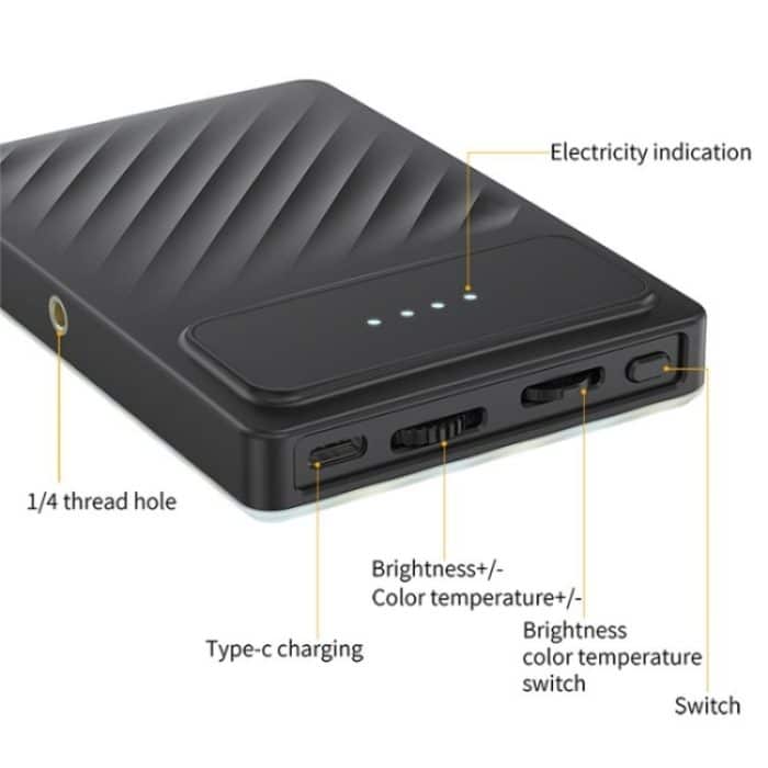 V16WS Handy/Tablet/Laptop Tasche Füllen Licht 24 Effekte RGB Licht Ohne Bildschirm – Bild 3