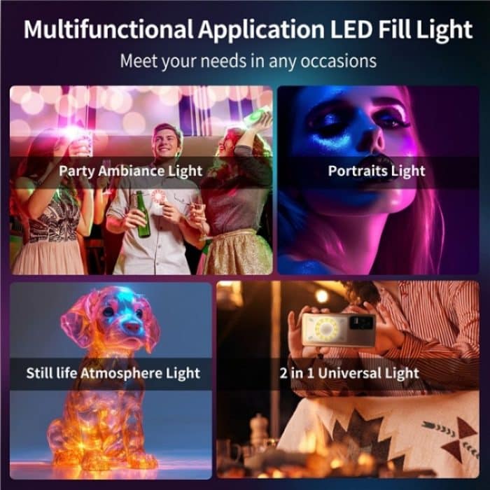 V17 Live-Übertragung RGB-LED-Fülllicht MagSafe Magnetische Telefon-Fotografielampe – Bild 6