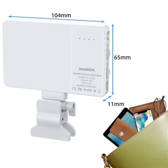 V12A Telefon Laptop Video Konferenz Fülllampe Tragbares Selfie Live-Streaming LED Fülllicht, V12A – Bild 7