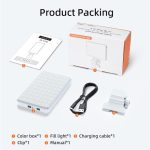 V12A Telefon Laptop Video Konferenz Fülllampe Tragbares Selfie Live-Streaming LED Fülllicht, V12A – Bild 8