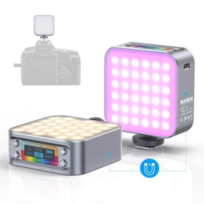D01 Dimmbare Fotografie LED Fülllicht Tragbares Mini Kamera Telefon RGB Fülllicht – Bild 2