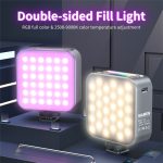 D01 Dimmbare Fotografie LED Fülllicht Tragbares Mini Kamera Telefon RGB Fülllicht – Bild 3