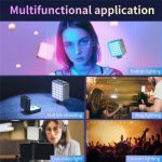 D01 Dimmbare Fotografie LED Fülllicht Tragbares Mini Kamera Telefon RGB Fülllicht – Bild 5