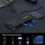 WAVLINK UG69PD25 Pro 100 W PD-Ladestation für dreifaches 4K-Display, US Plug, EU Plug, UK Plug, AU Plug – Bild 7