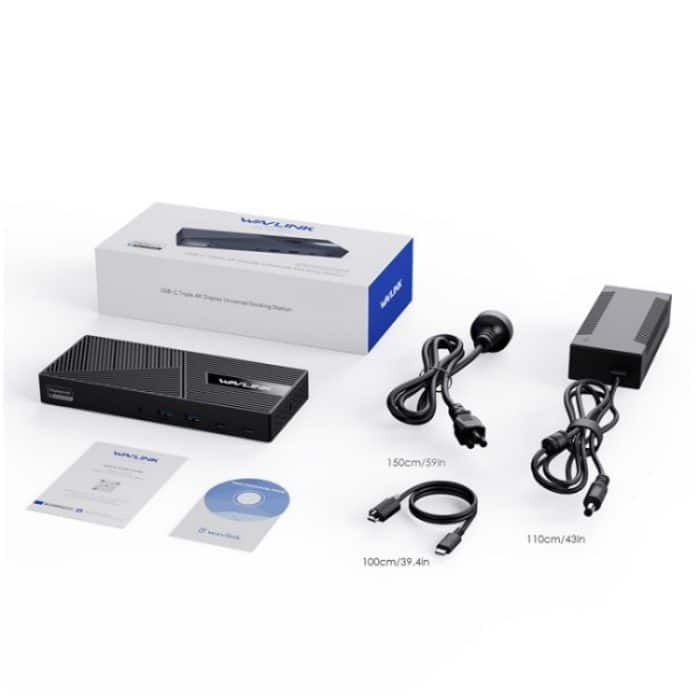 WAVLINK UG69PD25 Pro 100 W PD-Ladestation für dreifaches 4K-Display, US Plug, EU Plug, UK Plug, AU Plug – Bild 10