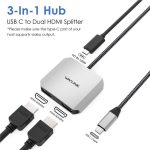 WAVLINK UHP510 Pro 87 W PD-Lade-USB-C-zu-Dual-HD-Konverter 4K 60 Hz Monitoradapter – Bild 2