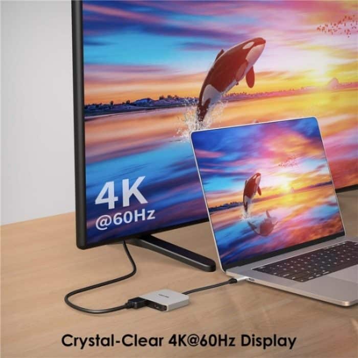 WAVLINK UHP510 Pro 87 W PD-Lade-USB-C-zu-Dual-HD-Konverter 4K 60 Hz Monitoradapter – Bild 3