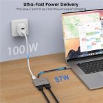 WAVLINK UHP510 Pro 87 W PD-Lade-USB-C-zu-Dual-HD-Konverter 4K 60 Hz Monitoradapter – Bild 5