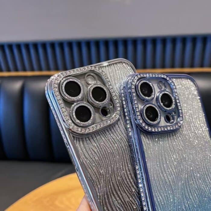 Diamant Wasser Ripple Gradient Glitter TPU Handyhülle, For iPhone 16 Pro Max, For iPhone 16 Pro, For iPhone 16 Plus, For iPhone 16 – Bild 5