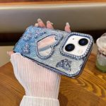 Handyhülle in Herzform mit Glitzersteinen und Spiegel, For iPhone 13, For iPhone 12, For iPhone 12 Pro Max, For iPhone 12 Pro