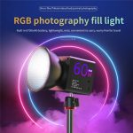 C60R 60W RGB Bühnenlampe Professionelle Videofotografie COB Fülllicht, EU Plug, US Plug, UK Plug – Bild 4